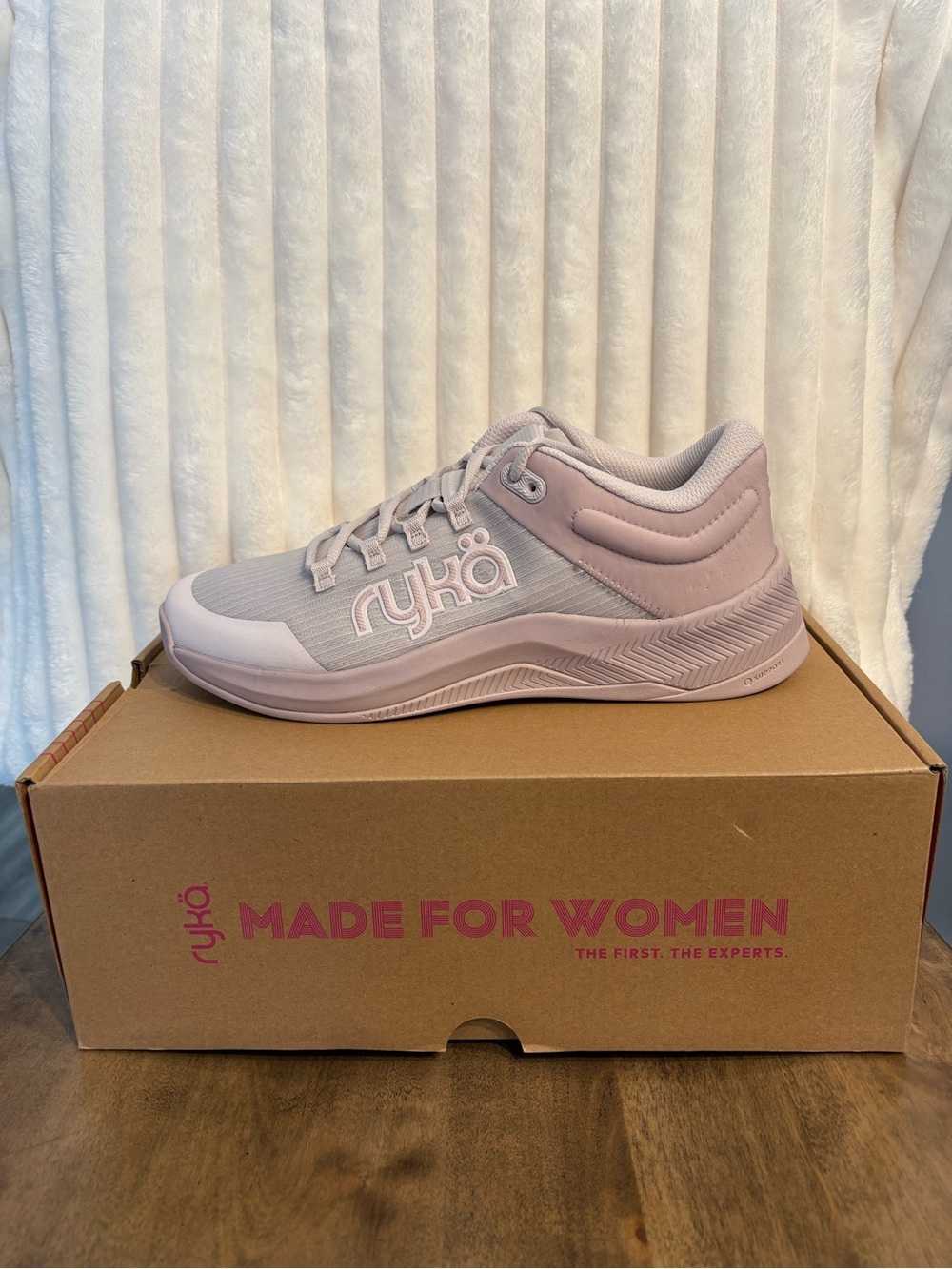 Ryka Women's Lace-Up Athletic Sneakers in Dusty Rose Women’s Size 9 Wide